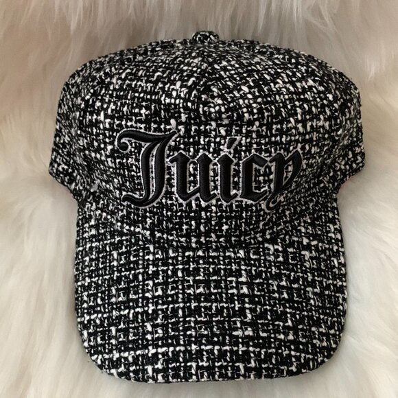 JUICY COUTURE Bow, Houndstooth, Tweed Baseball Caps Set of 3 NEW - Picture 7 of 9